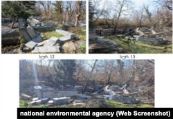 კურსების სასაფლაო, ფოტოები გეოლოგიური დასკვნიდან