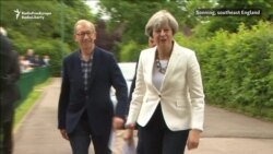 May, Corbyn Cast Ballots As Britain Goes To The Polls