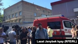 Fourteen Kyrgyz migrant workers and three Russian citizens were killed in the blaze on August 27, 2016. (file photo)