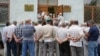 Митинг крымских татар и мусульман против преследования соотечественников у здания подконтрольного России правительства Крыма, Симферополь