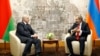 Аляксандар Лукашэнка і Нікол Пашыньян, травень 2018