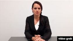 Svetlana Țihanovskaia cere organizarea de noi alegeri în Belarus