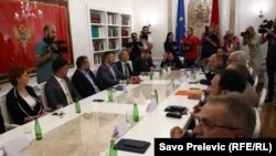 Sastanak lidera i predstavnika stranaka parlamentarne većine u Crnoj Gori na kojem je dogovoreno formiranje nove Vlade. 02.09. 2022. godine. Foto: Savo Prelević. 