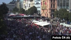 Tens of thousands protest in Prague against Czech government, EU and NATO