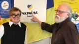 Людмила Ваннек и Игорь Померанцев на Радио Украина в Праге