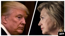 Republican presidential candidate Donald Trump and his Democratic opponent, Hillary Clinton, have clashed over U.S. relations with Russia. (combo photo)