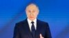Vlagyimir Putyin évértékelő beszédet tart Moszkvában 2021. április 21-én