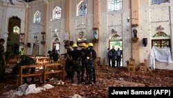 Церковь в Негомбо на Шри-Ланке, где 21 апреля произошел один из взрывов