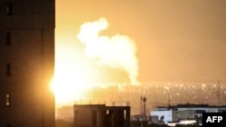 تصویری از یکی از حملات شبانه به نقاطی در اطراف تهران