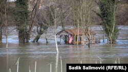 Poplave u blizini Bratunca, 19. januara 2022.