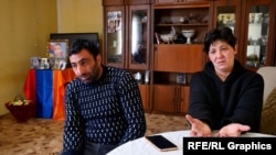 Armenia - The parents of Rostom Asrian speak to RFE/RL, January 25, 2023.