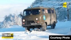 Автомобиль Российского миротворческого контингента в Нагорном Карабахе (архив)
