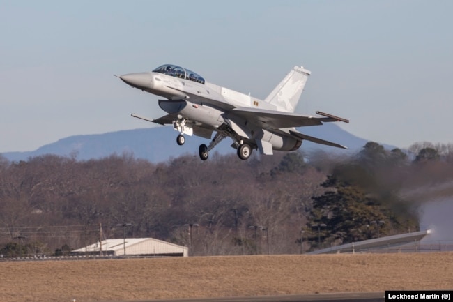 Одна из новейших модификаций истребителя F-16