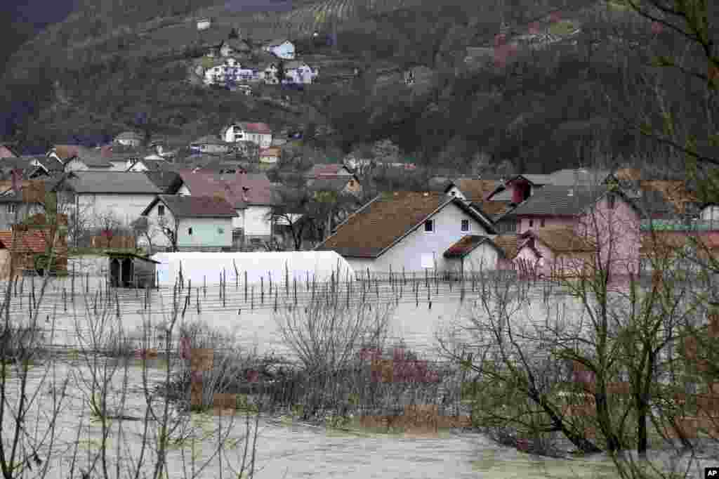 Poplavljeno naselje u Prijepolju, Srbija, 19. januar