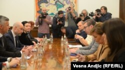 Sastanak delegacije Evropskog parlamenta i predsednika Srbije Aleksandra Vučića u Beogradu, 27. januara 2022.