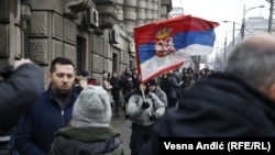 Sa protesta frilensera, Beograd, 28. januar 2023.