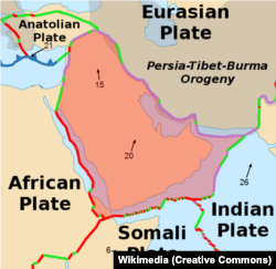 خلیج فارس بخشی از صفحه عربستان است.