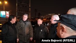Ministar unutrašnjih poslova Srbije Bratislav Gašić u Novom Pazaru zbog poplava, 19. januar 2023.