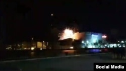 Кадри от експлозията във военен завод в Исфахан, Иран
