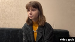 When police searched the home of Olesya Krivtsova, a Russian pacifist student, one of them told her the search was “a greeting from Wagner.” (file photo)