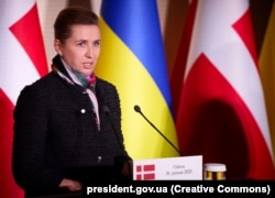 Danska premijerka Mete Frederiksen u Ukrajini, 30. januara 2023.