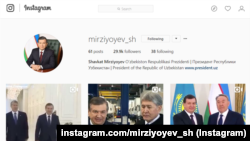 Instagramдаги гўёки Шавкат Мирзиёевнинг саҳифаси.