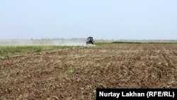 Трактор на пашне в Алматинской области. Иллюстративное фото.
