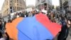 Armenia - Hundreds of people demonstrate in Yerevan against Russian President Vladimir Putin's visit, 2Dec2013.