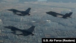 Літаки F-16 поблизу міста Кунсан, Південна Корея, 2017 рік