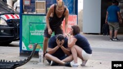 Барселонадағы шабуыл орны. Испания, 17 тамыз 2017 жыл.