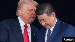 АҚШ президенті Дональд Трамп және Қытай төрағасы Си Цзиньпин. Пусан, Оңтүстік Корея. 30 қазан, 2025 жыл.