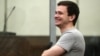 Russian opposition figure Ilya Yashin attends a court hearing in Moscow on August 27. 
