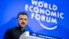 Președintele ucrainean Volodimir Zelenski se adresează Forumului Economic de la Davos, Elveția, 21 ianuarie 2025.