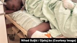 Jedan od trojice državljana Sudana u bolnici u Tuzli, decembar 2025. 