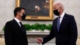 Владимир Зеленский жана Жо Байден. Вашингтон. Сентябрь, 2021-жыл. 