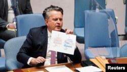 În fața Consiliului de Securitate al ONU, ambasadorul Ucrainei, Sergi Kislitsia, a spus că dacă răspunsul comunității internaționale nu va fi unul ferm, Ucraina nu va fi ultima țară vizată de acțiunile Moscovei.