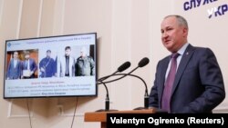 Украинанын Коопсуздук кызматынын башчысы Василий Грицактын басма сөз жыйыны. Киев, 17-апрель, 2019-жыл. 