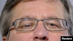 Parliament speaker and acting president, Bronislaw Komorowski