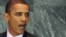 Presidenti Barak Obama gjatë fjalimit në Asamblenë e Përgjithshme të Kombeve të Bashkuara.