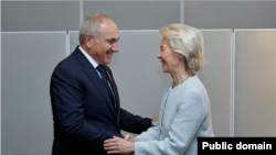 U.S. - Armenian Prime Minister Nikol Pshinian and European Commission President Ursula von der Leyen meet in New York, September 24, 2026.
