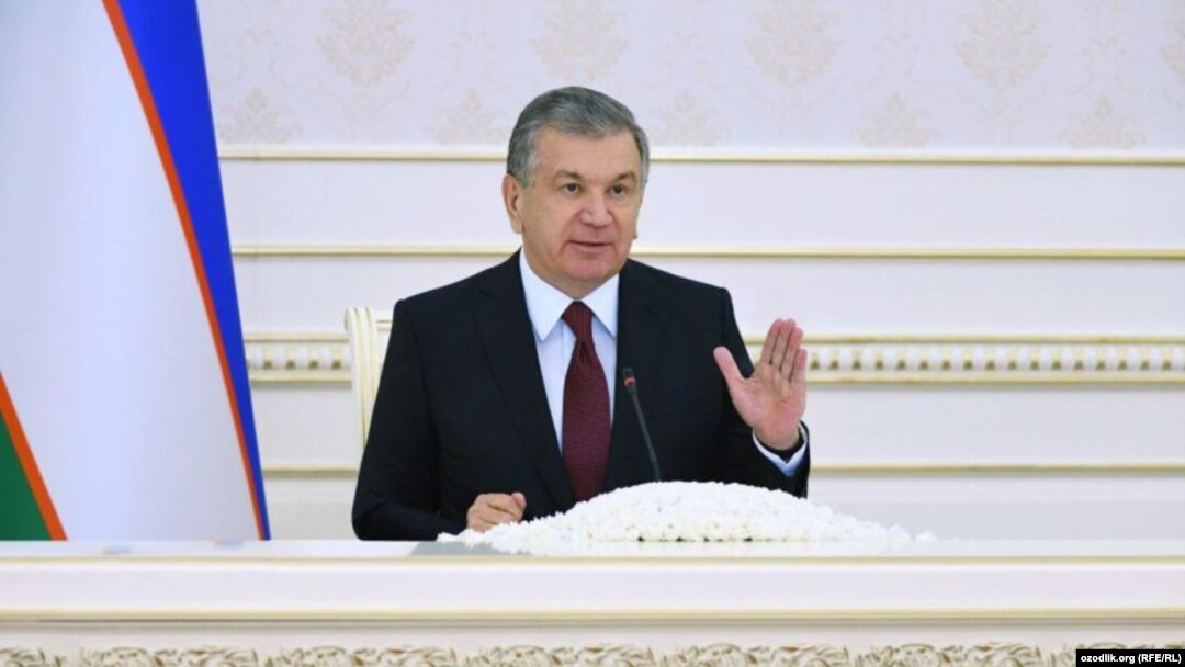 Ўзбекистон президенти Шавкат Мирзиёев.