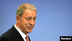 Turkish Defense Minister Hulusi Akar (file photo)