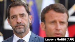 FRANCE -- FILE -- Palace in Paris. - French Interior Minister Christophe Castaner leaves the French Government following a reshuffle by newly nominated Prime Minister, on July 6, 2020. (Photo by Ludovic MARIN / AFP)