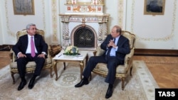 Սերժ Սարգսյանի և Վլադիմիր Պուտինի հանդիպումը Ռուսաստանի նախագահի Նովո Օգարյովոյի նստավայրում, 7-ը սեպտեմբերի, 2015 թ․ 