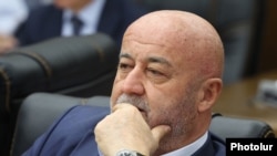 Armenia - Parliament deputy Hovik Aghazarian attends a meeting in the National Assembly, Yerevan, October 28, 2024.