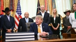 US President Donald Trump in the White House on September 4.