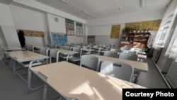 Бишкектеги мектеп. Иллюстрациялык сүрөт.