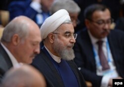 Președintele iranian Hassan Rouhani la summitul BRICS de la Ufa