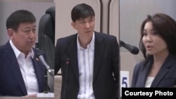 ЖК депутаттары Түмөнбаев, Көкүлов, Сурабалдиева. Коллаж сүрөт. 