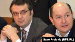 Potpredsjednik Nove srpske demokratije Goran Danilović i Predrag Popović, lider Nove srpske demokratije, februar 2009